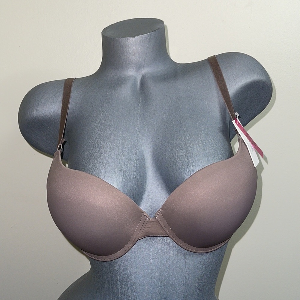 Super Extra Push Up Extreme Padded Plunge Add 2 Cup Size Bombshell  Bra. NWT